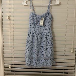 Hollister Blue Floral Dress